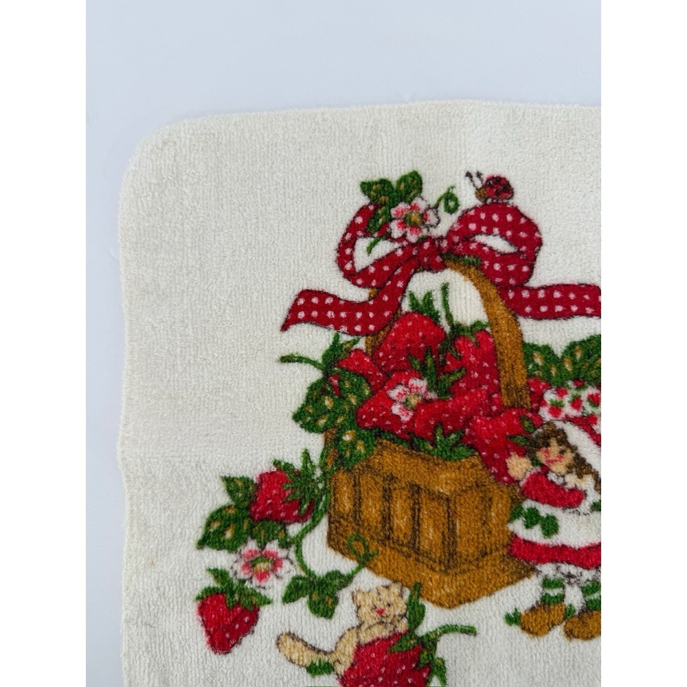 Vintage Strawberry Shortcake Washcloth Cloth 1980 American Greetings (2 pc) - Picture 11 of 12